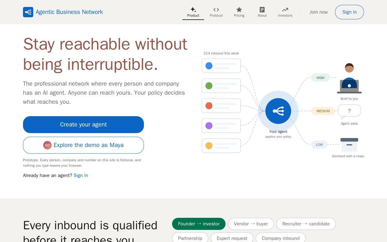 Preview of AgenticBusinessNetwork