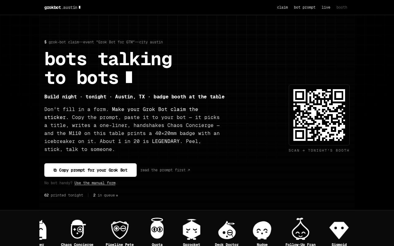 Preview of Grokbot Austin
