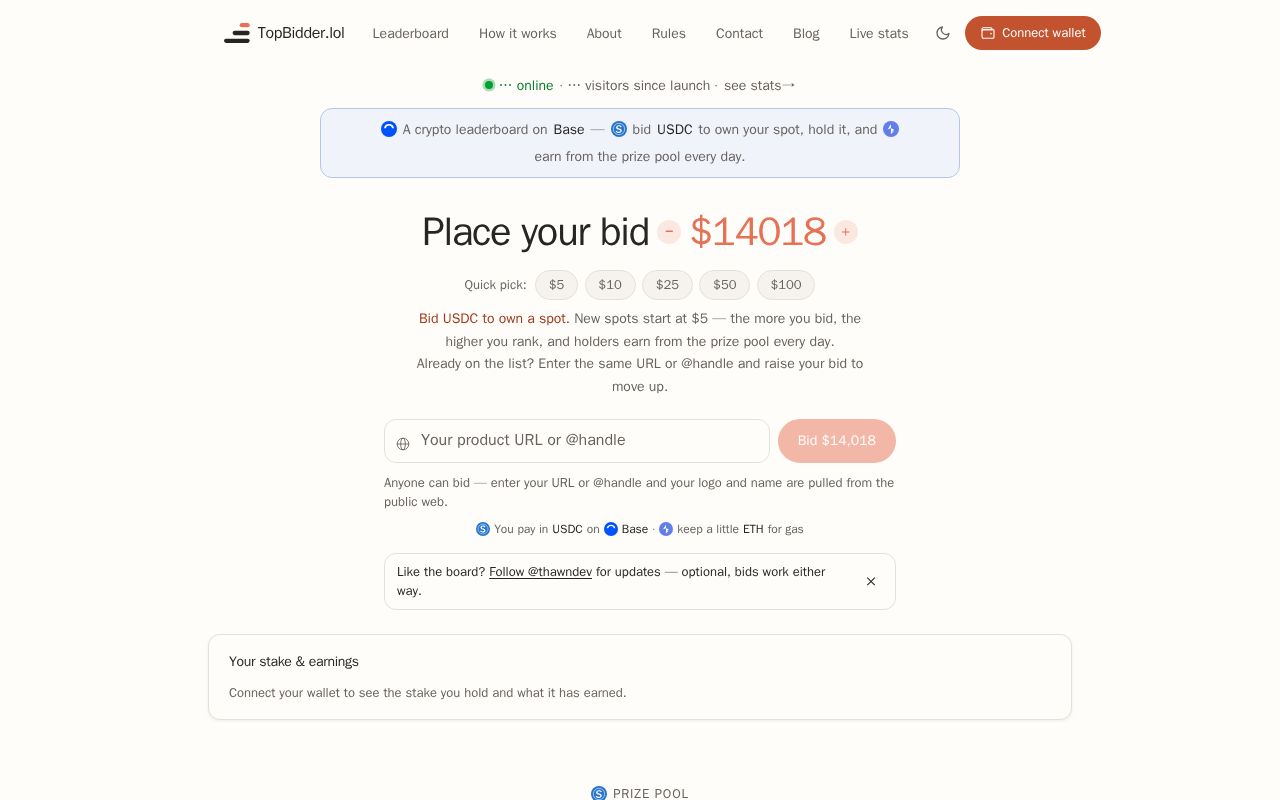 Preview of TopBidder.lol