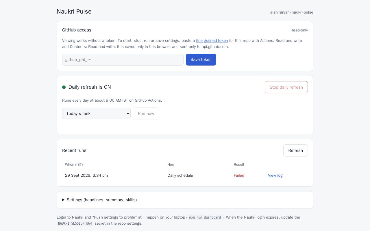 Preview of Naukri Pulse