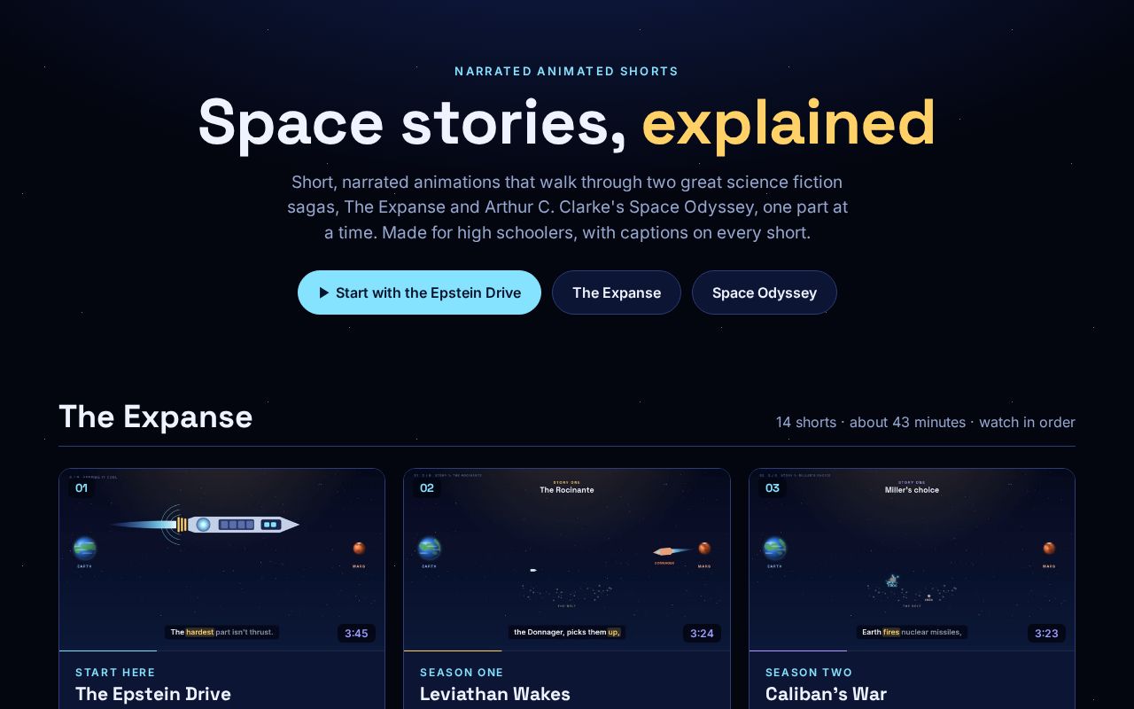 Preview of Space Shorts