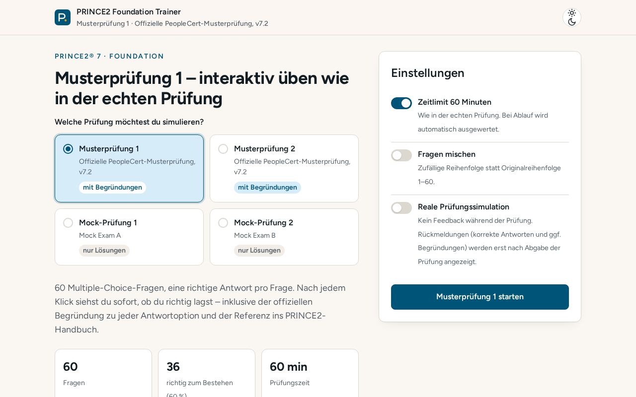 Preview of PRINCE2 Foundation Trainer
