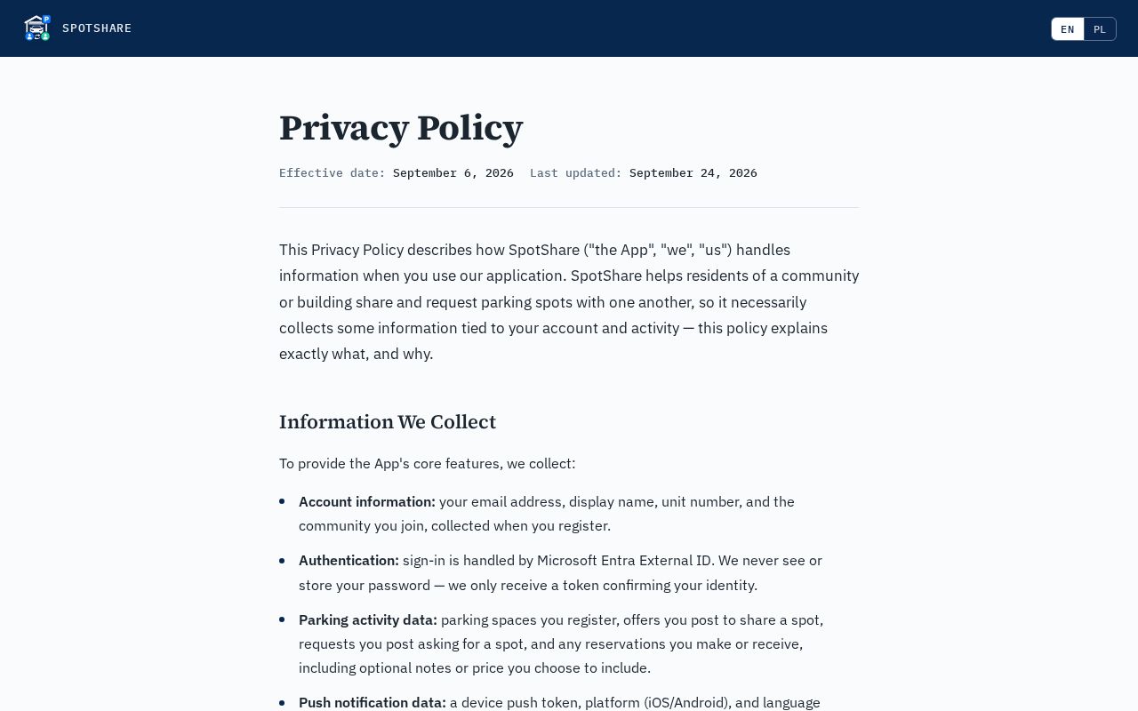 Preview of ParkingAppPage