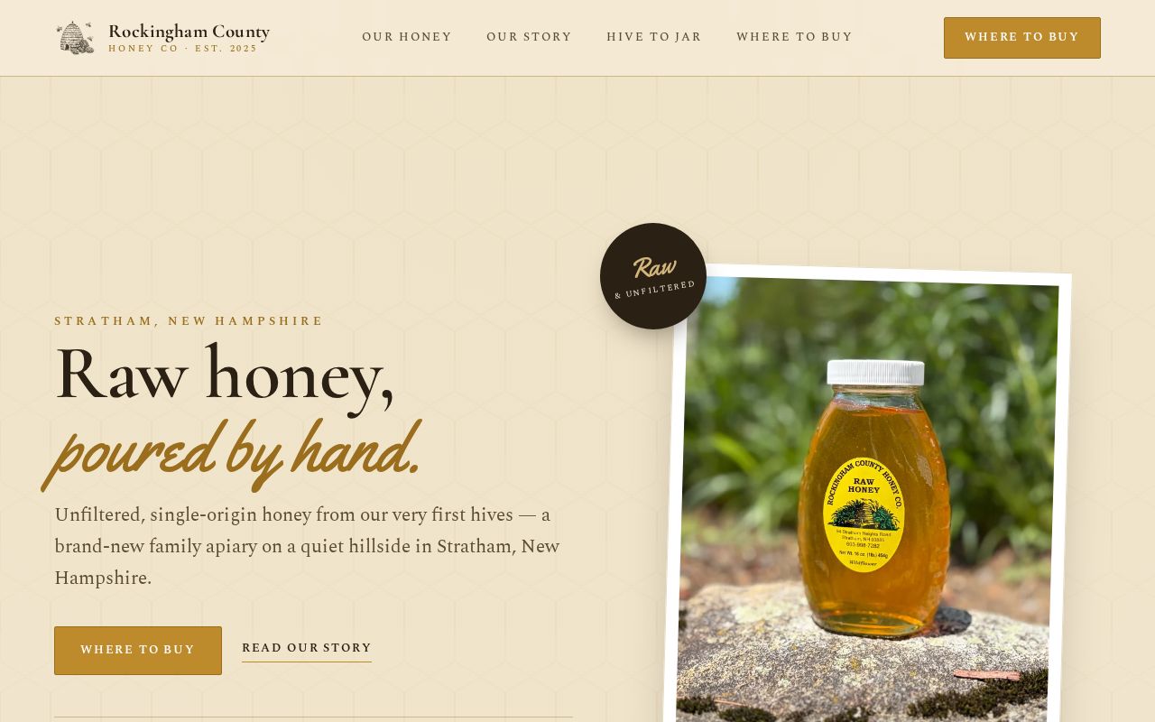 Preview of Honey Company Website