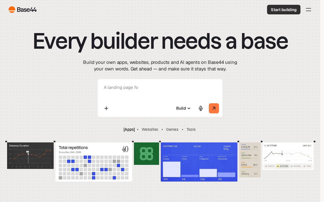 Preview of Turn an Idea Into a Working App or Website with AI | Base44