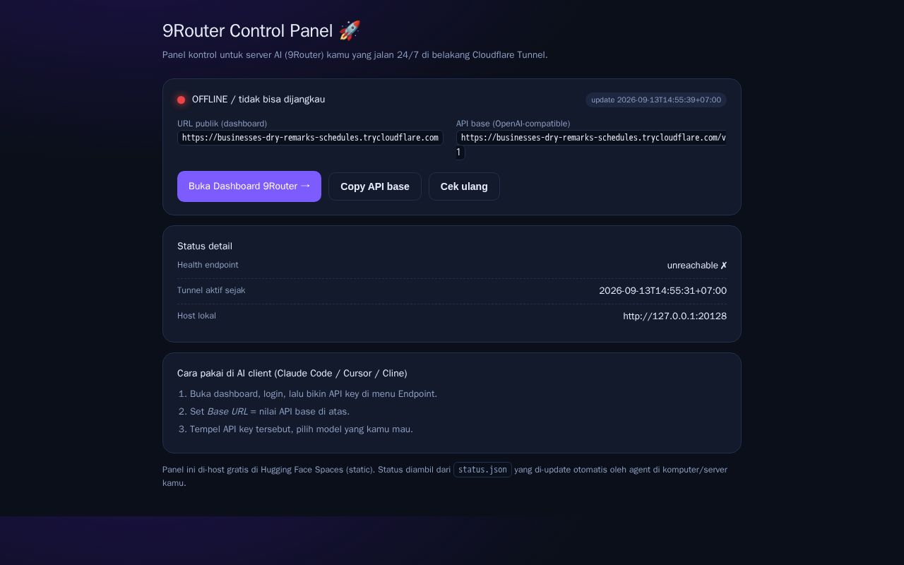 Preview of 9router Static