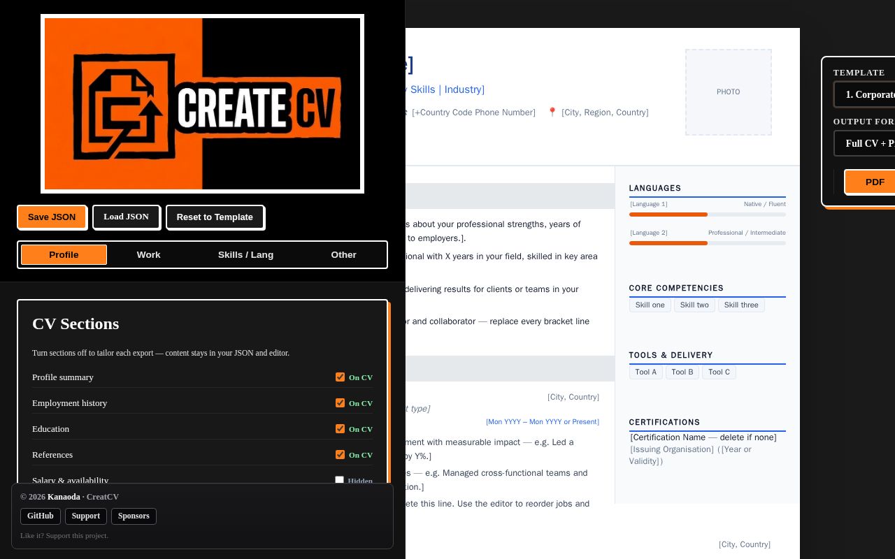 Preview of CreatCV