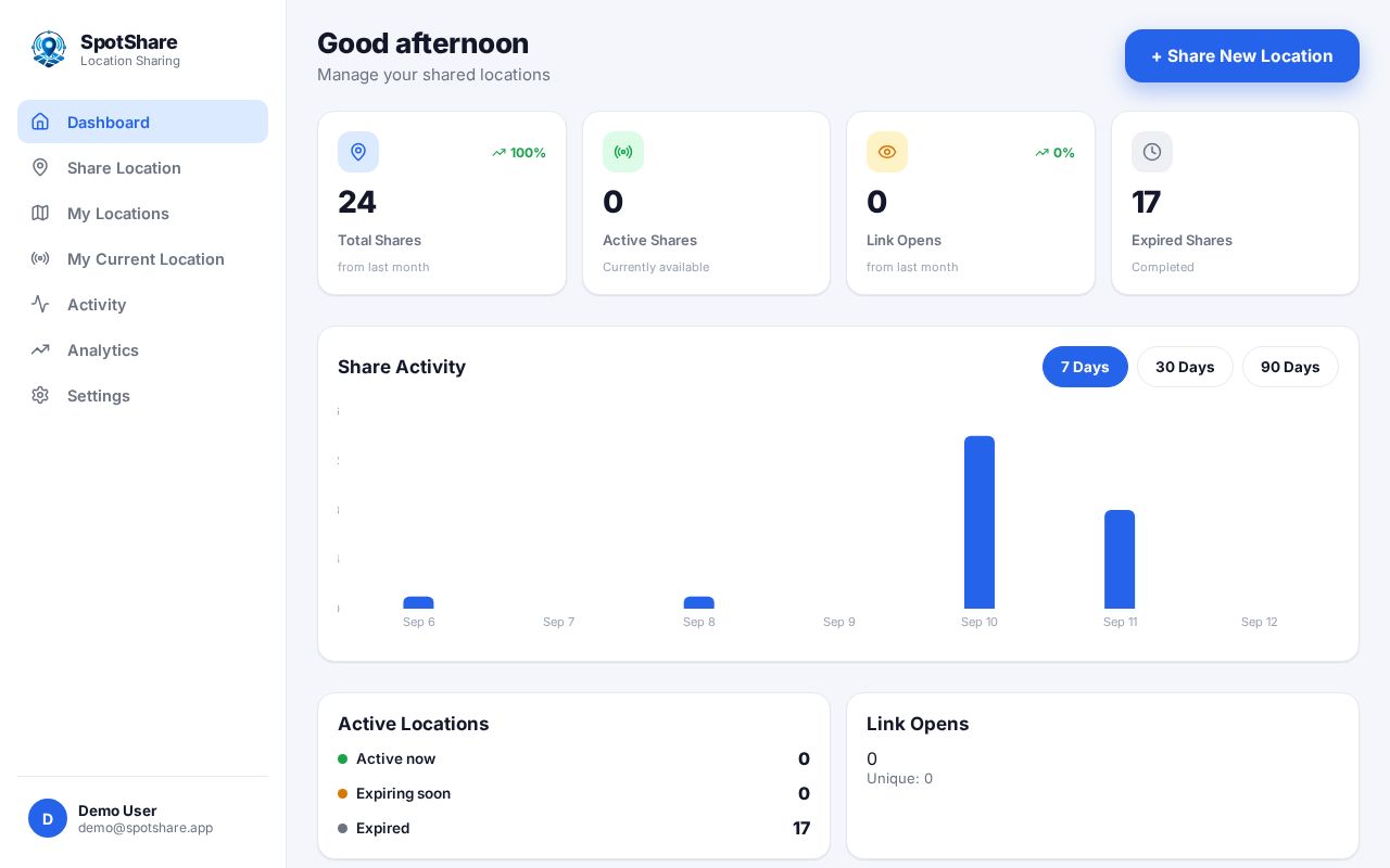 Preview of LocationTracker