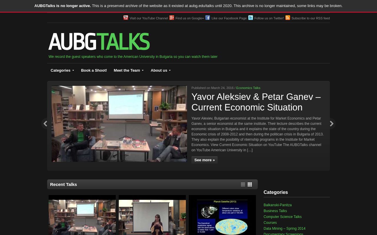 Preview of Aubgtalks Archive