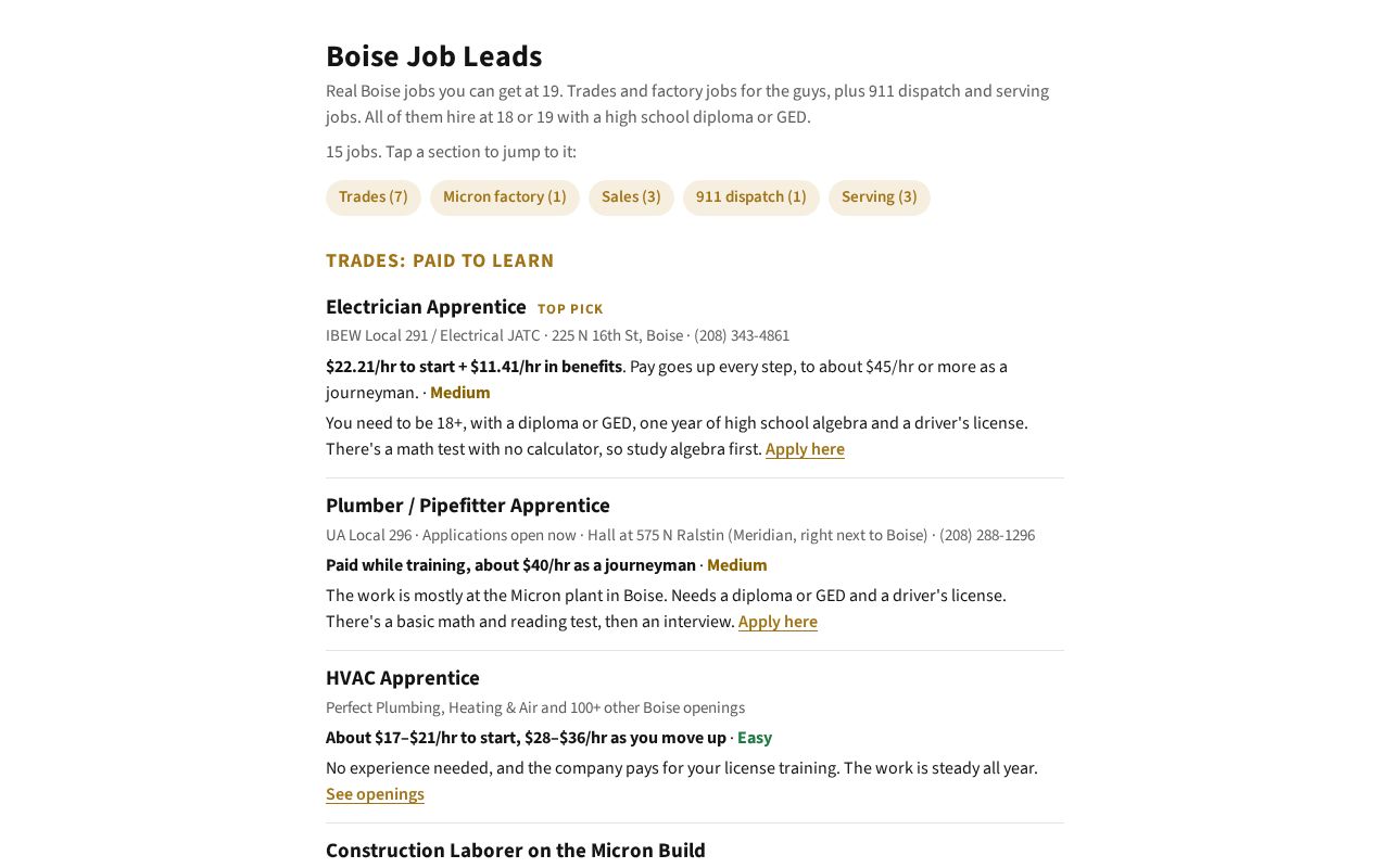 Preview of Boise Jobs