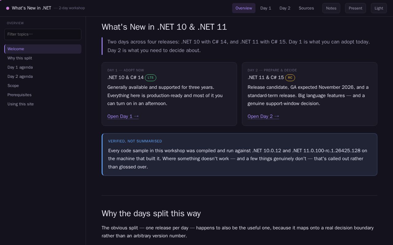 Preview of Dotnet Csharp Update Briefing