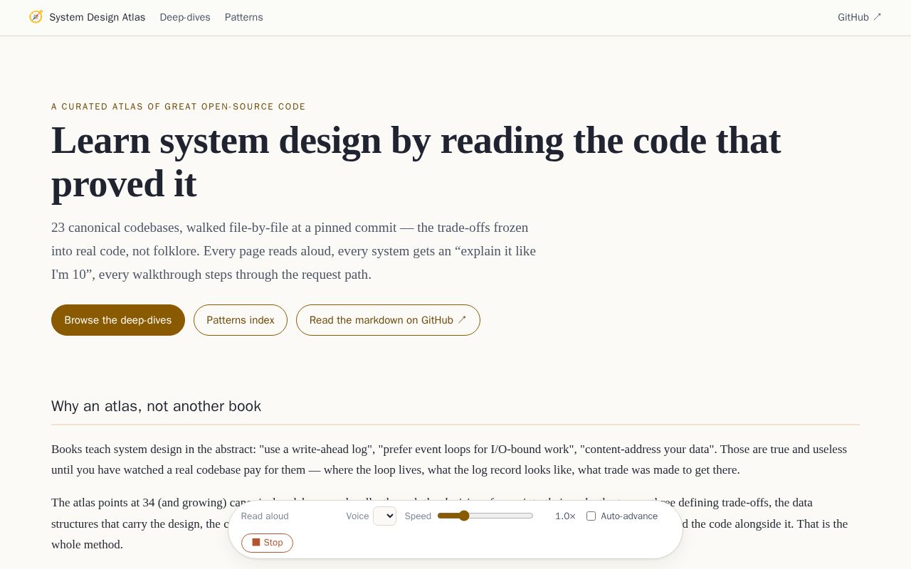 Preview of System Design Atlas