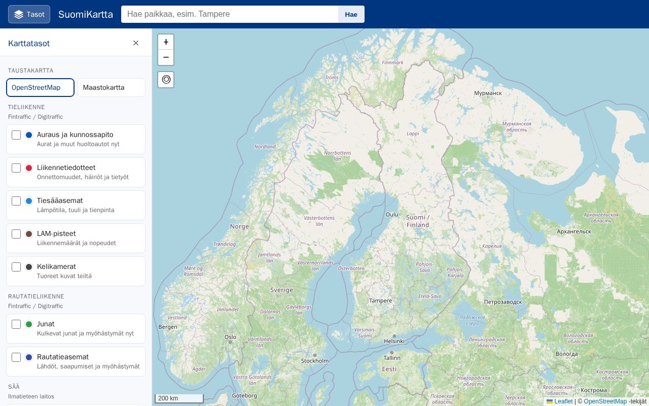 Preview of SuomiKartta