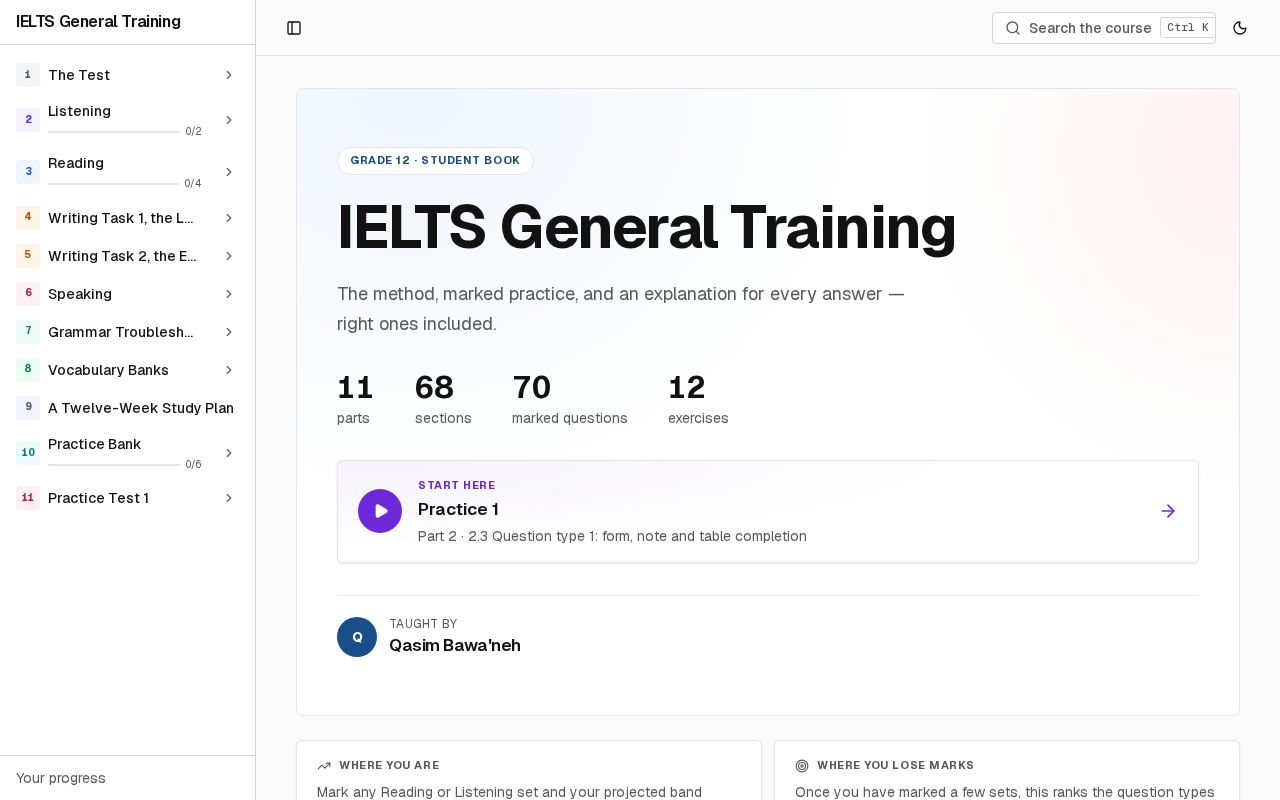 Preview of Ielts General Training