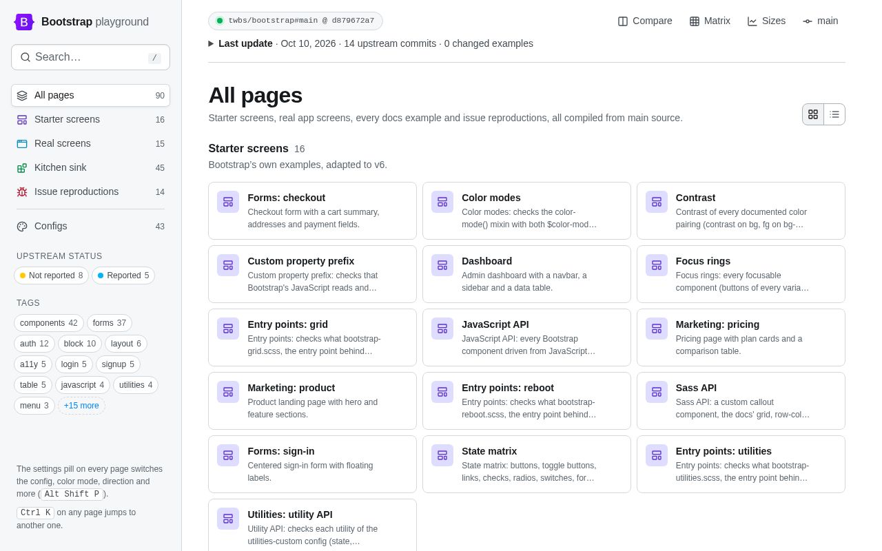 Preview of Bootstrap Test Playground