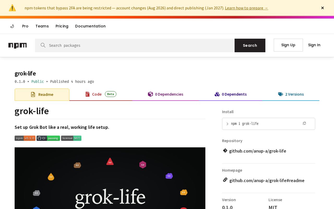 Preview of Grok Life
