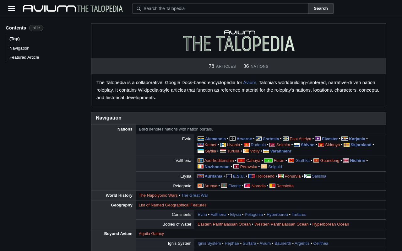 Preview of The Talopedia