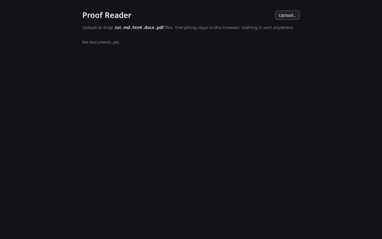 Preview of Proof Reader