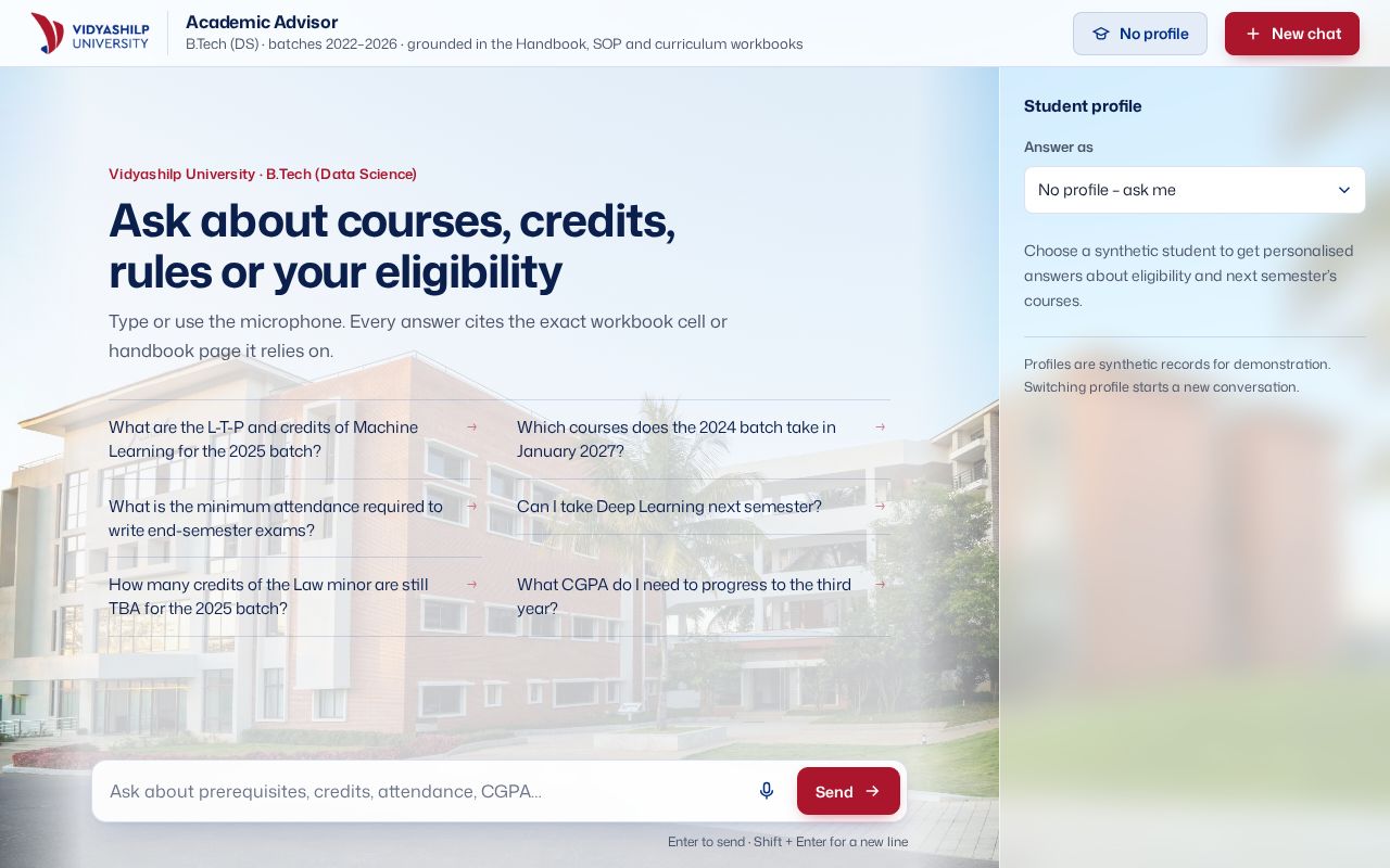 Preview of VU Advisor