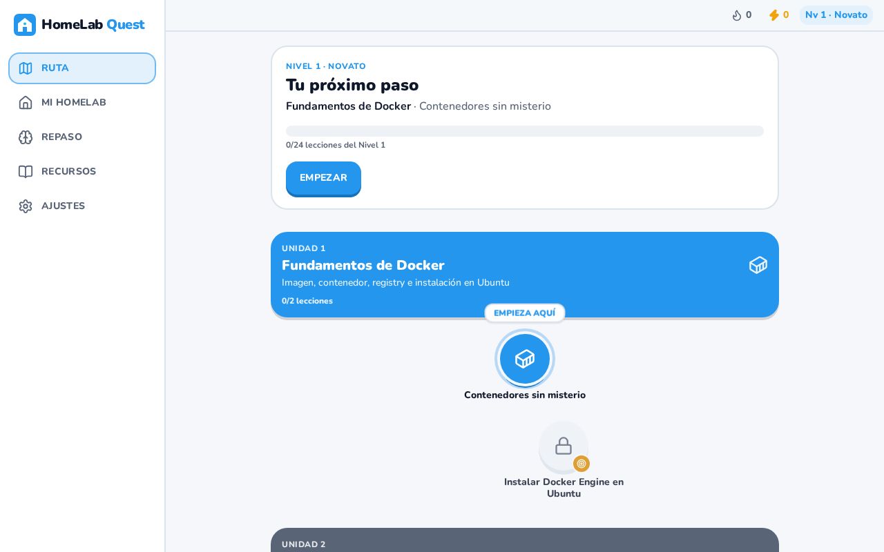 Preview of Homelab Quest