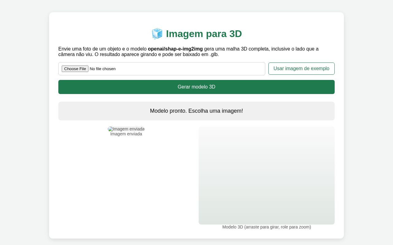 Preview of Imagem → 3D