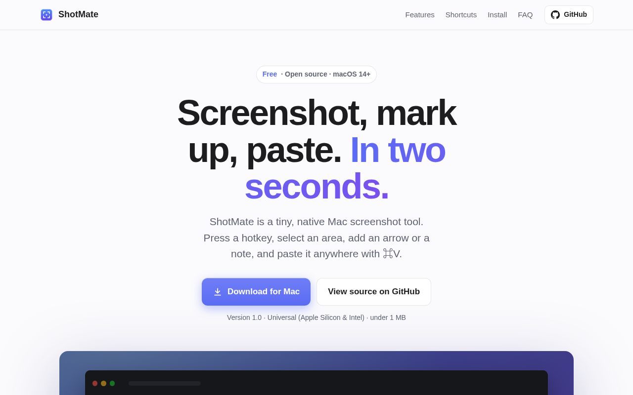Preview of ShotMate