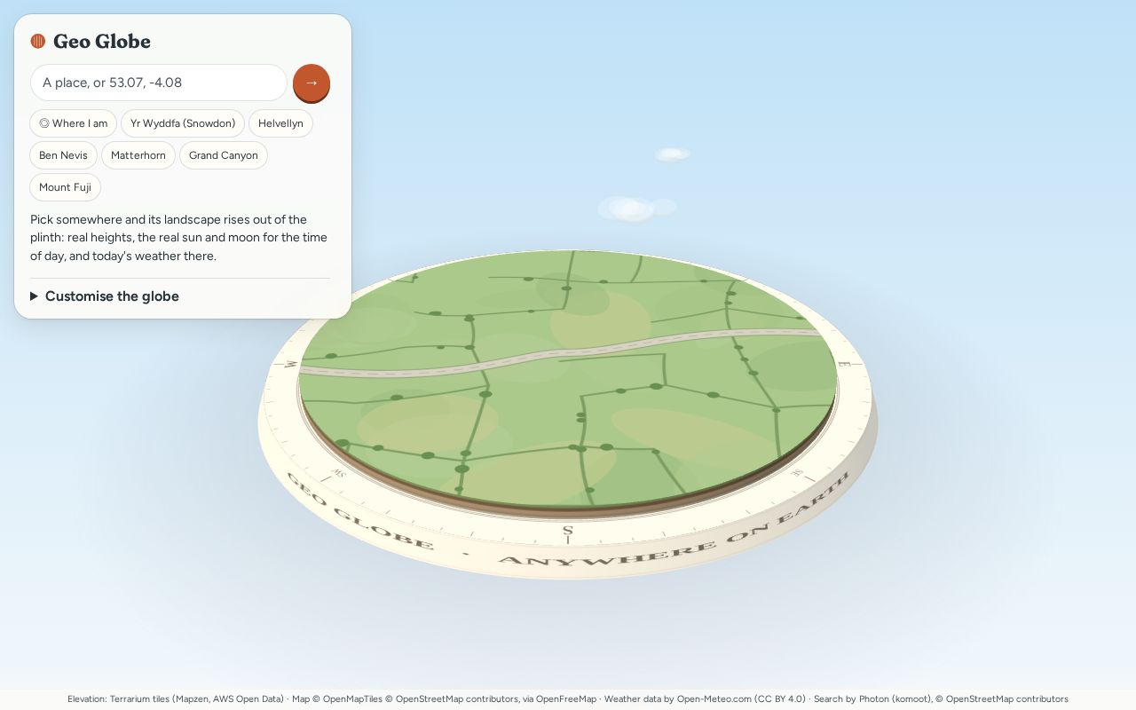 Preview of Geo Globe