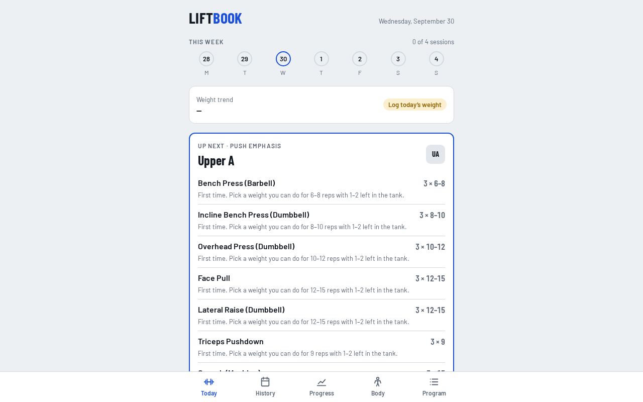 Preview of Liftbook