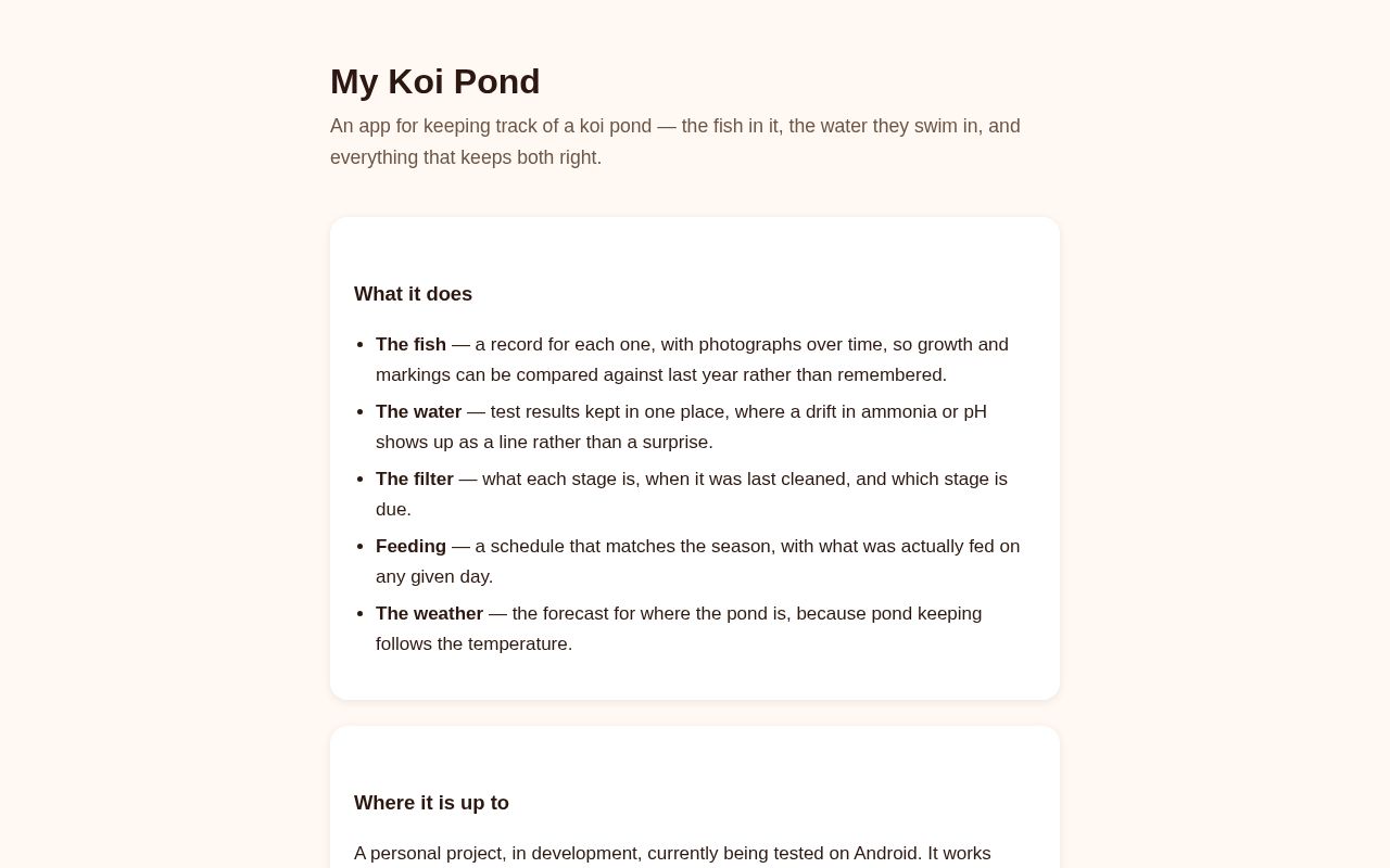 Preview of My Koi Pond