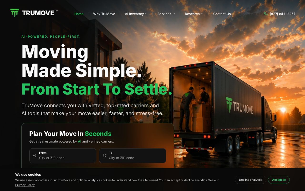 Preview of TruMove | AI-Powered Moving Made Simple