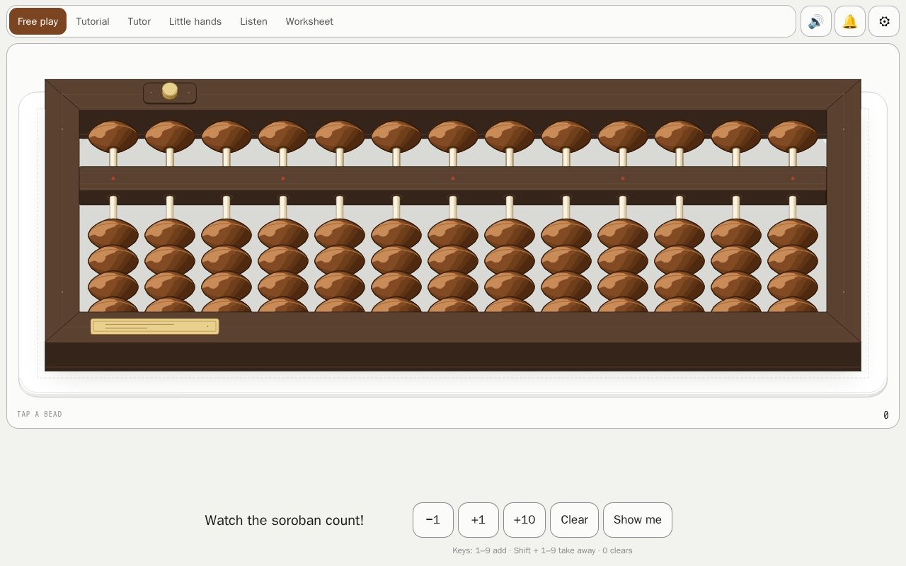Preview of Soroban Abacus Practice