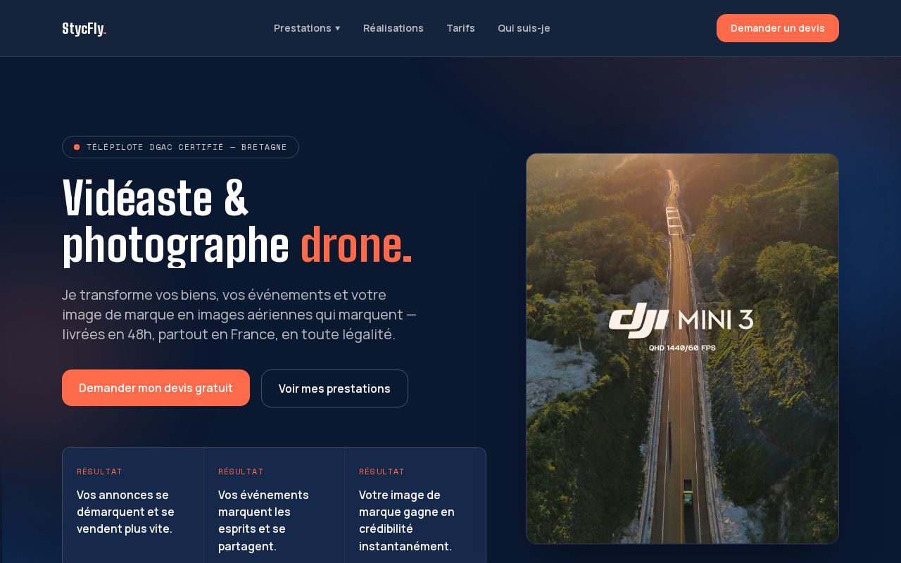 Preview of Stycfly Site