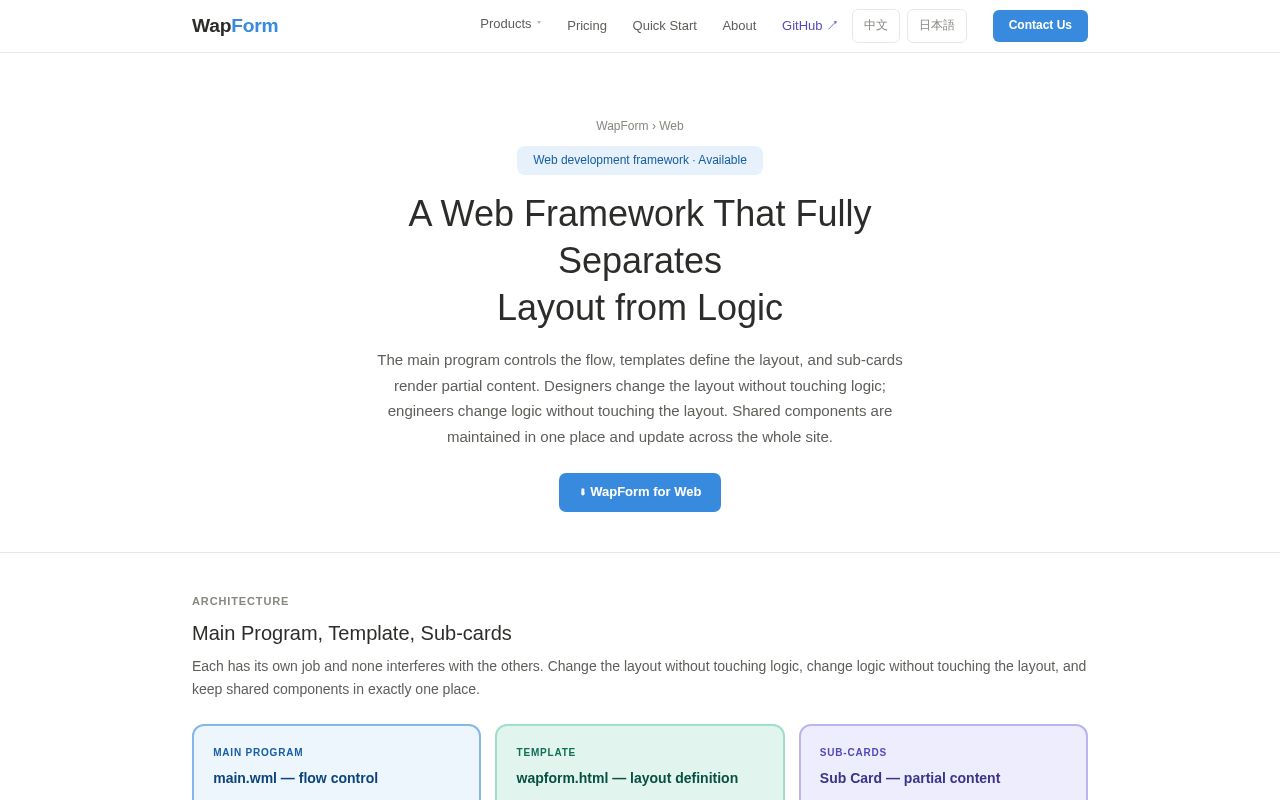 Preview of Wapform Web