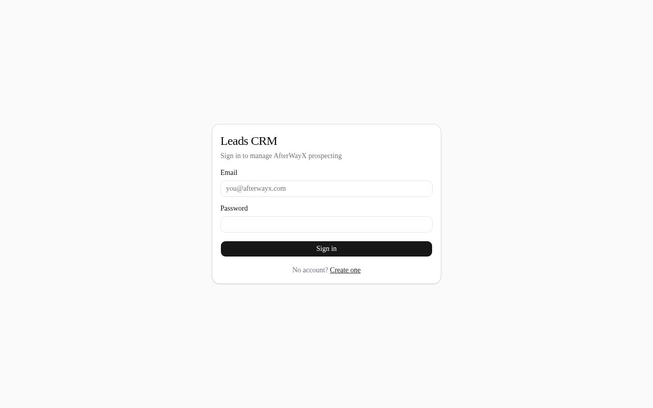 Preview of Leads Crm