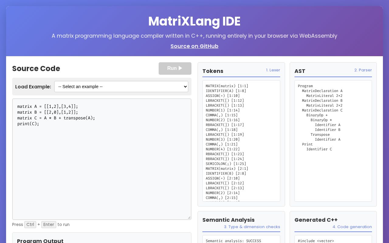 Preview of MatriXLang