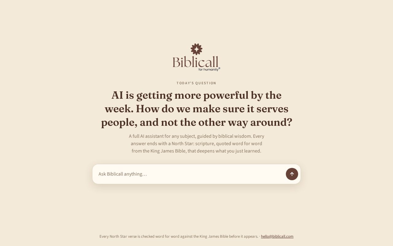 Preview of Biblicall Website