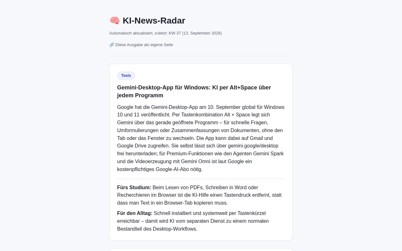 Preview of Ki News Loop