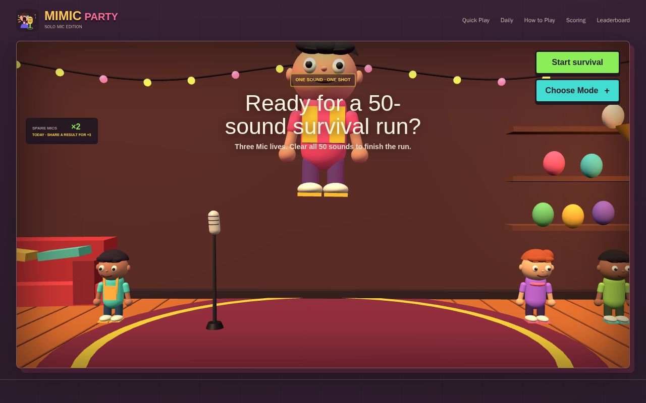 Preview of Play Mimic Party Online