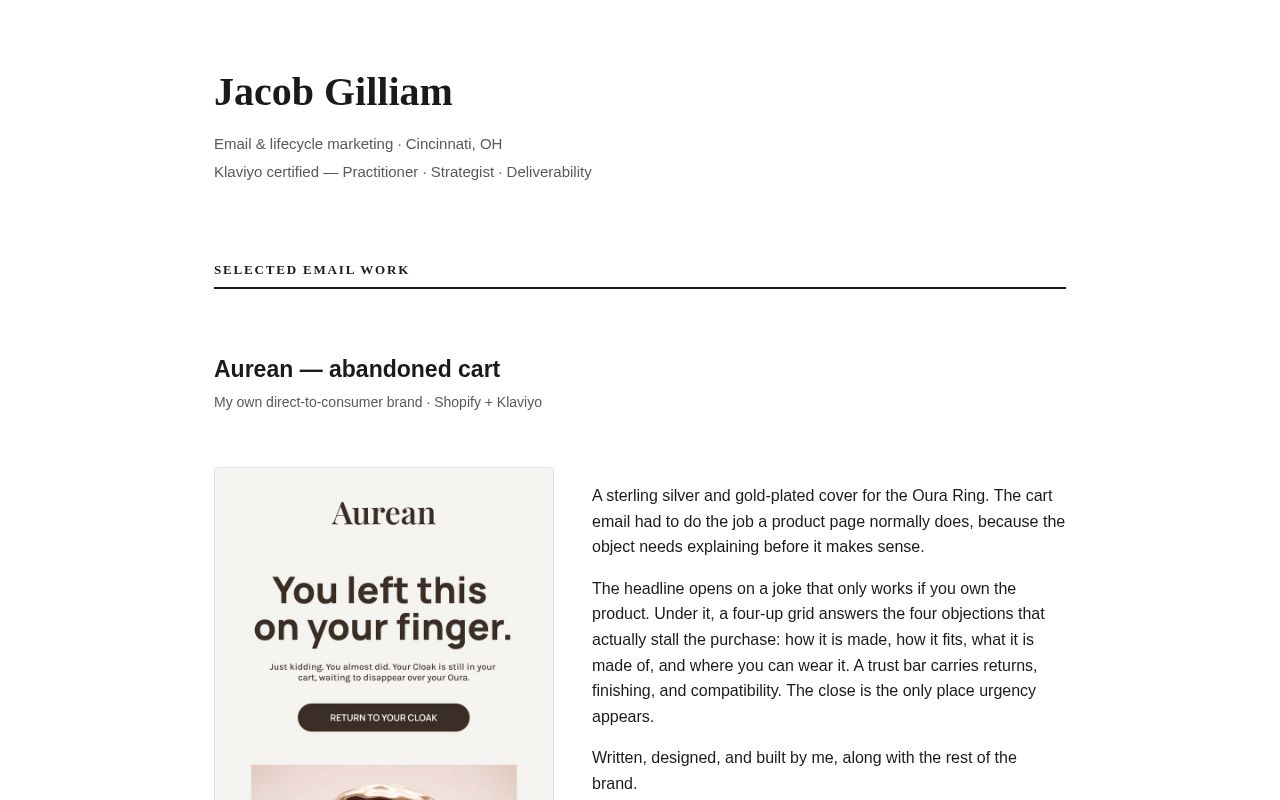 Preview of Email Portfolio