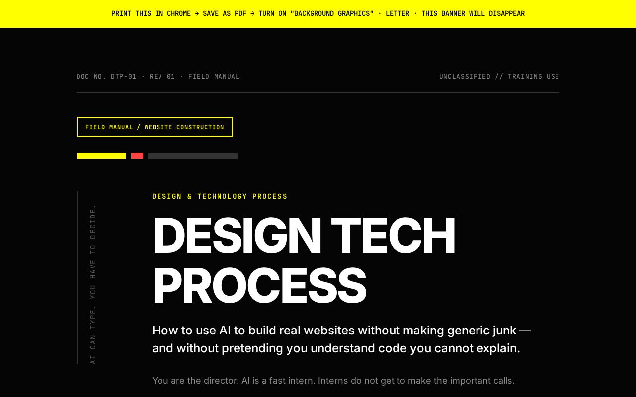 Preview of Design Tech Process