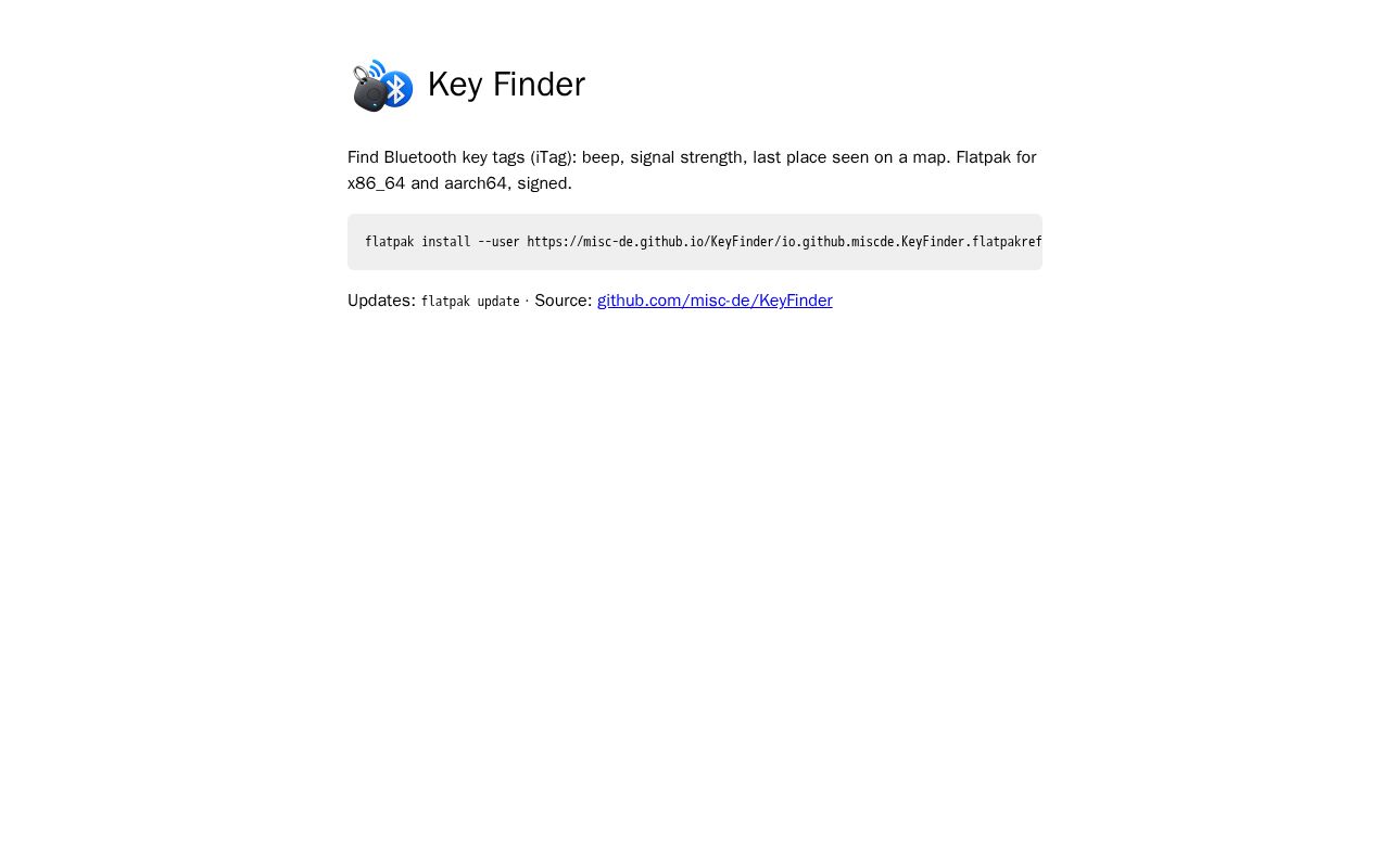 Preview of KeyFinder