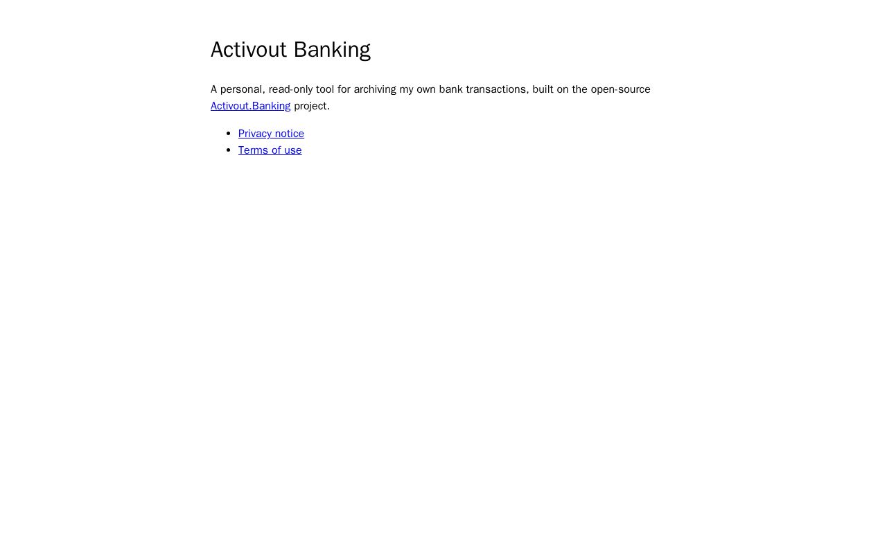 Preview of Activout Banking