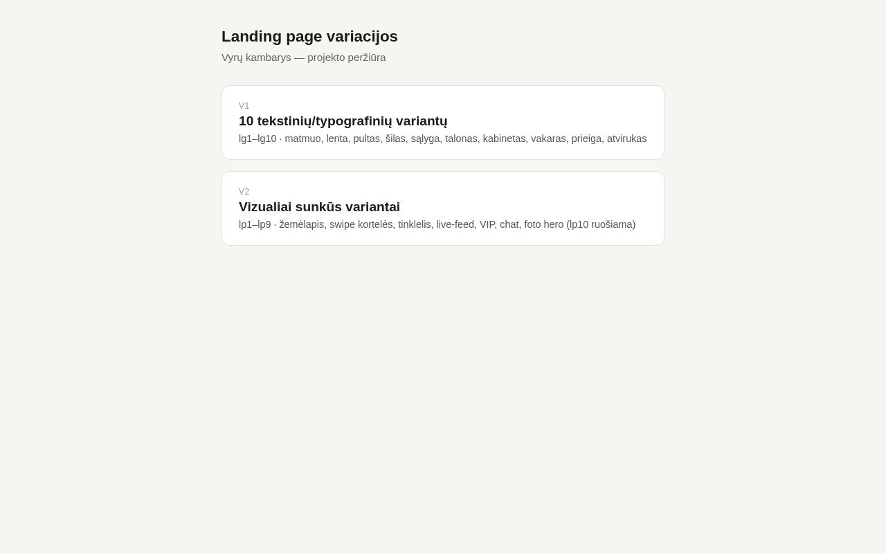 Preview of Landingapges