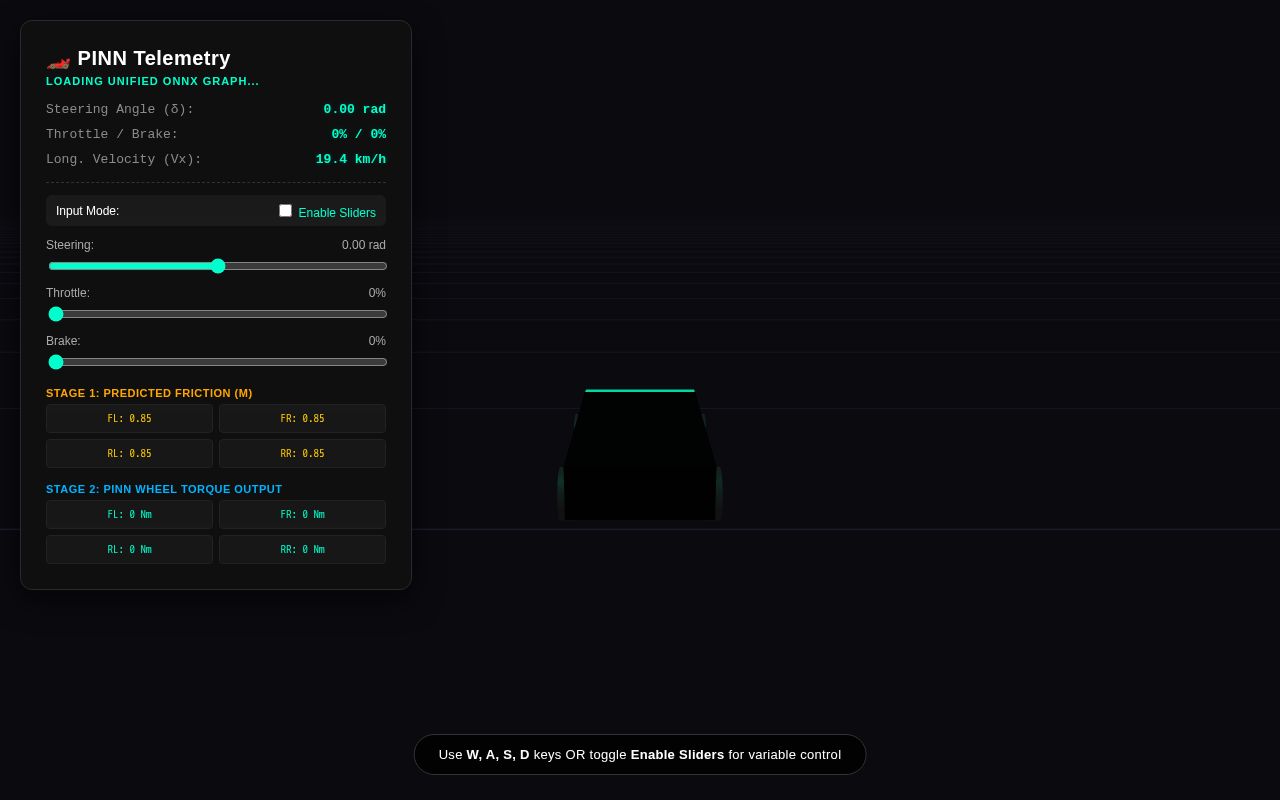 Preview of Interactive Torque Vectoring PINNs