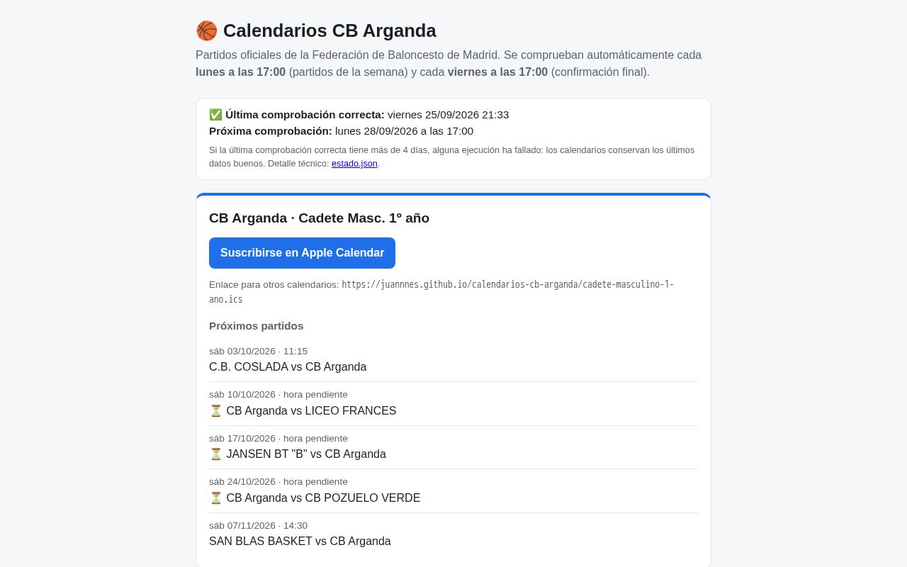 Preview of Calendarios Cb Arganda