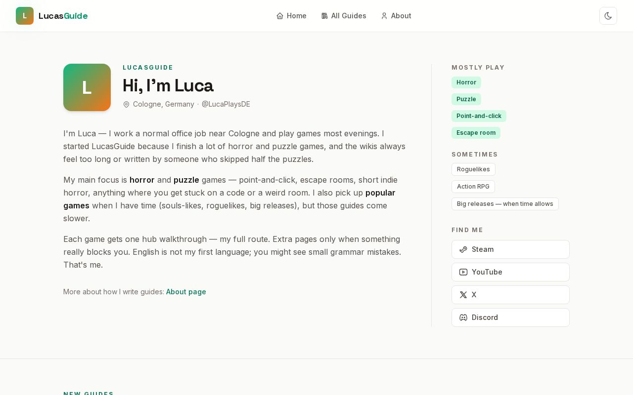 Preview of LucasGuide