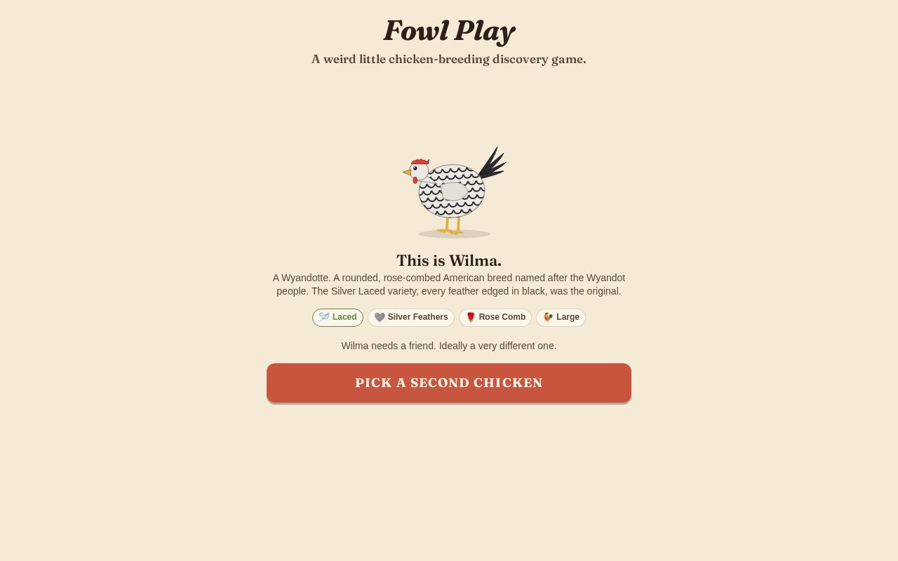 Preview of FOWL PLAY