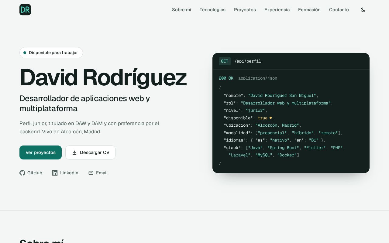 Preview of DavidRodriguez05 Github Io