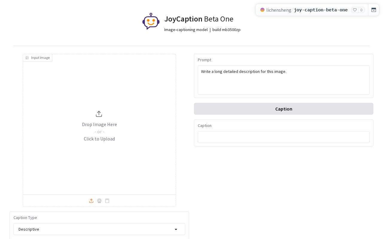 Preview of Joy Caption Beta One