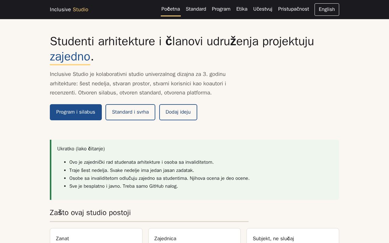 Preview of Inclusive Studio